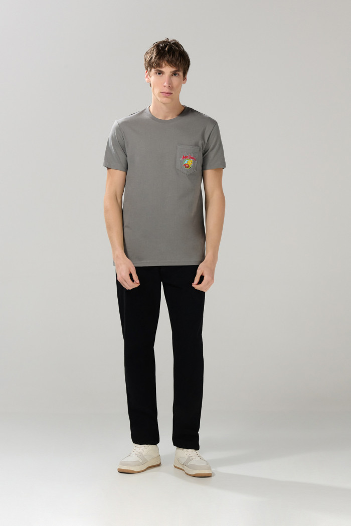 Camiseta gris cuello redondo de Castores Cascarrabias