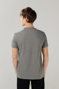 Camiseta gris cuello redondo de Castores Cascarrabias