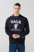 Buzo azul intenso cuello redondo de Snoopy & Yale