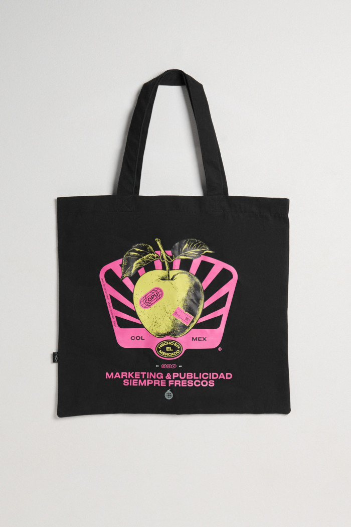 Bolsa unicolor tote bag con diseño de COPU
