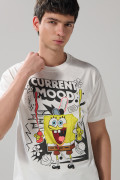 Camiseta crema clara de Bob Esponja manga corta