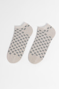 Medias unicolores tobilleras con diseños de puntos