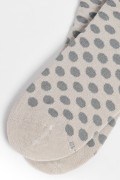 Medias unicolores tobilleras con diseños de puntos