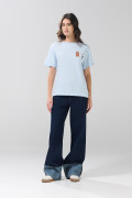 Camiseta azul clara de Osos Escandalosos manga corta