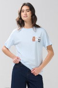 Camiseta azul clara de Osos Escandalosos manga corta