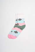 Medias unicolores largas con diseños de cactus