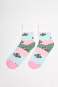 Medias unicolores largas con diseños de cactus