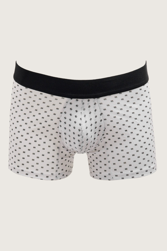 Bóxer trunk-corto blanco con diseños de mini print