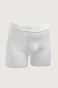 Bóxer blanco tipo midway brief-largo con cintura elástica