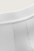Bóxer blanco tipo midway brief-largo con cintura elástica