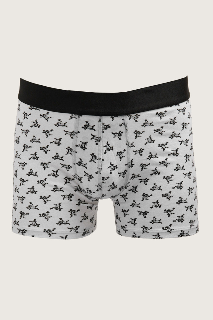 Bóxer gris brief-medio con estampados de Tasmania
