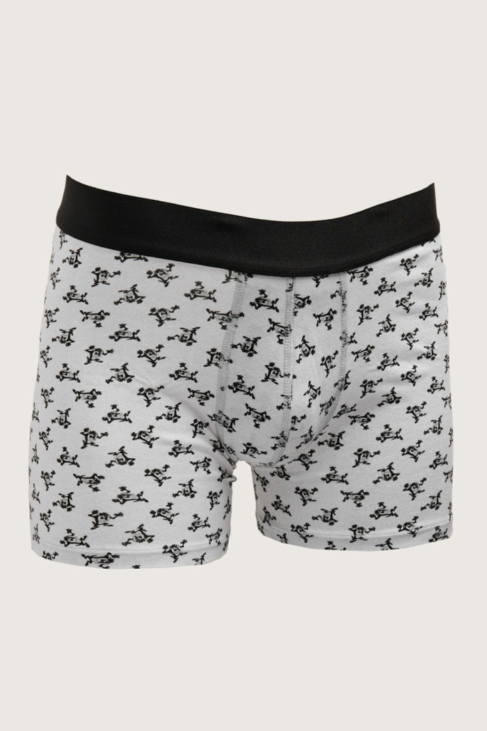 Bóxer gris brief-medio con estampados de Tasmania