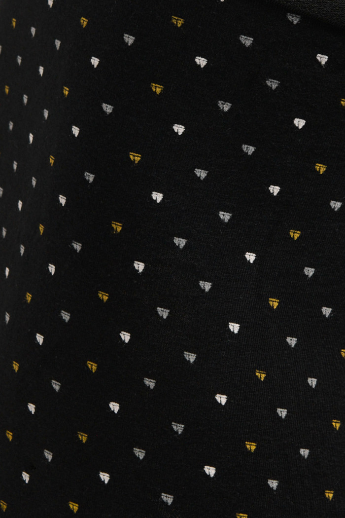 Bóxer negro trunk-corto con estampados de barcos