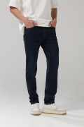 Jean tiro bajo slim 5 bolsillos azul intenso con fit ceñido