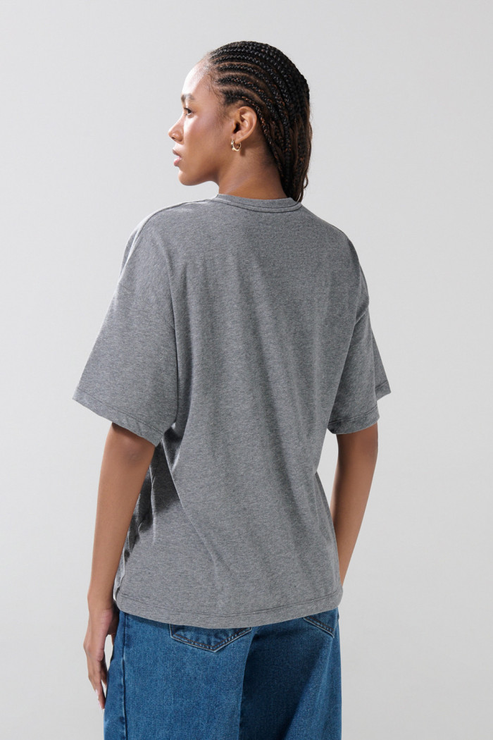 Camiseta oversize manga corta gris de Osos Escandalosos