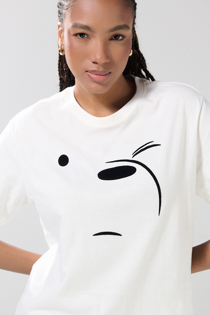 Camiseta de Osos Escandalosos crema con manga corta
