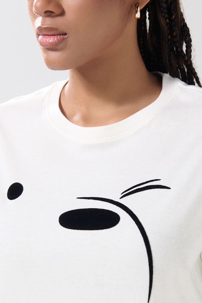Camiseta de Osos Escandalosos crema con manga corta
