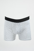 Bóxer blanco brief-medio con anclas estampadas