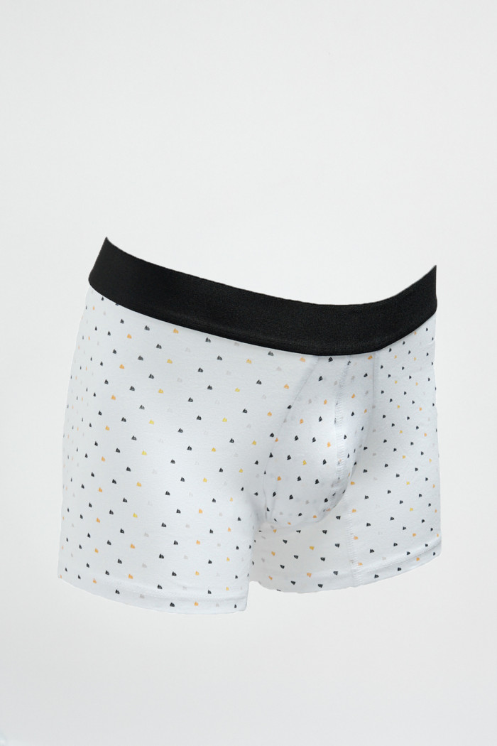 Bóxer blanco brief-medio con anclas estampadas