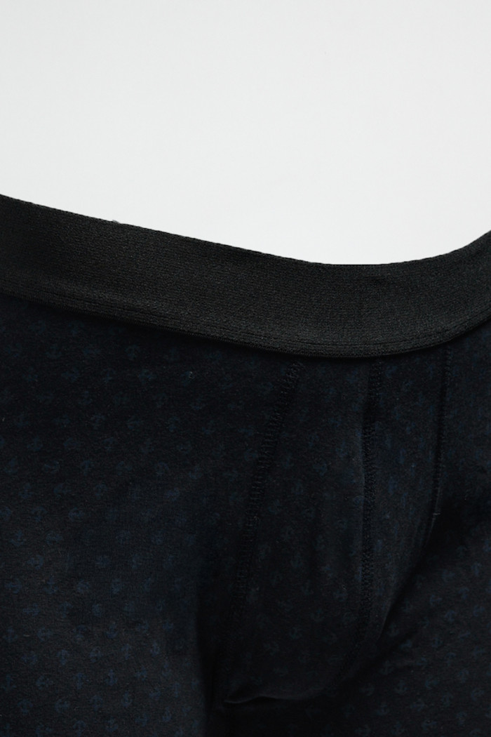 Bóxer brief-medio azul intenso con figuras estampadas