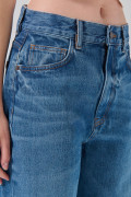 Jean baggy infaltables azul bota ancha con tiro medio
