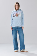 Buzo oversize azul de Osos Escandalosos con capota