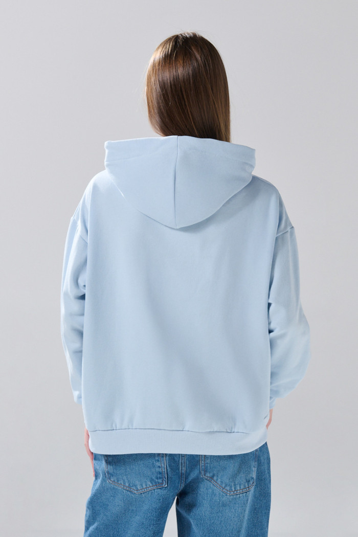 Buzo oversize azul de Osos Escandalosos con capota