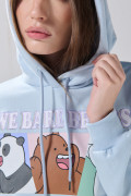Buzo oversize azul de Osos Escandalosos con capota