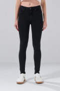 Jean infaltables gris con efecto push up, tiro alto y realce
