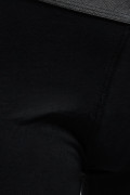 Bóxer brief-medio negro en algodón con elástico en cintura
