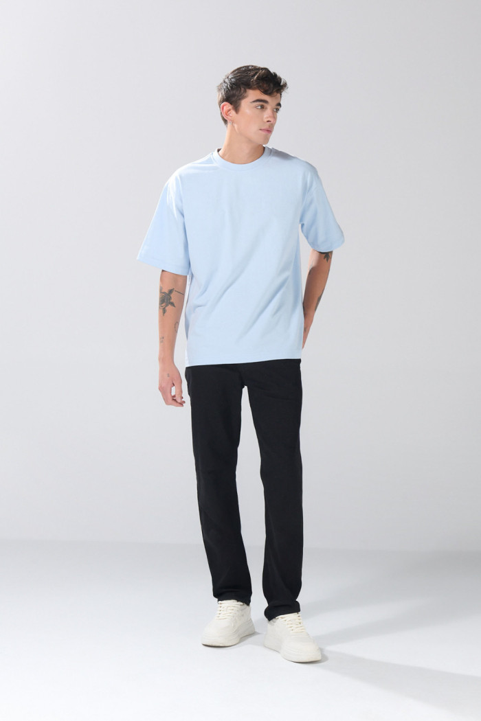 Jean tiro bajo negro slim infaltables con cremallera
