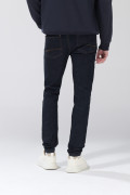 Jean skinny infaltables azul con tiro bajo y bolsillos
