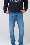 Jean tiro bajo slim infaltables azul con 5 bolsillos
