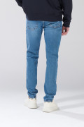 Jean tiro bajo slim infaltables azul con 5 bolsillos
