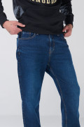 Jean straight leg azul infaltables tiro bajo con bota recta
