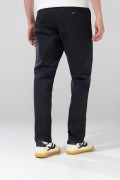 Pantalón unicolor de dril straight leg con tiro medio
