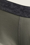Bóxer gris oscuro midway brief-largo con cintura estampada