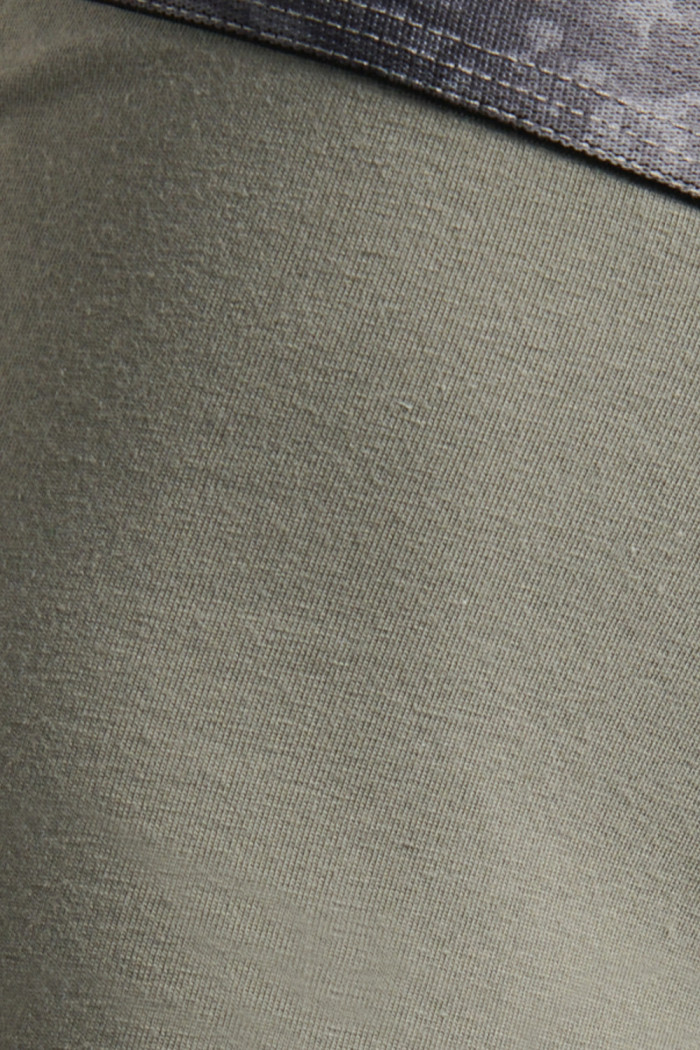Bóxer gris oscuro midway brief-largo con cintura estampada