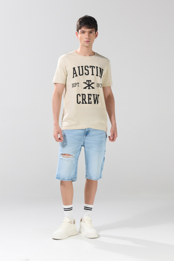 Camiseta básica masculina manga corta