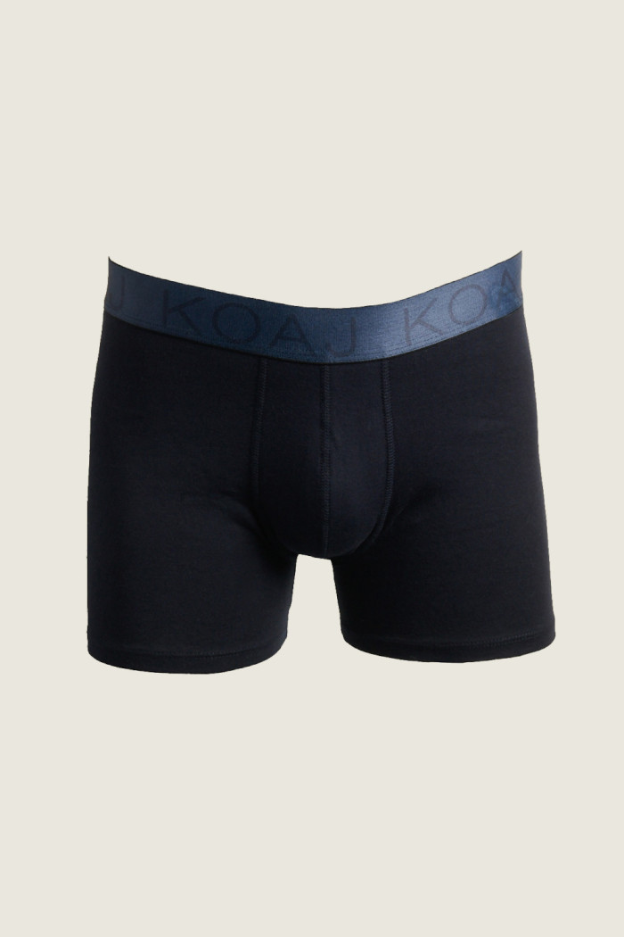 Bóxer en algodón brief-medio azul intenso con ajuste