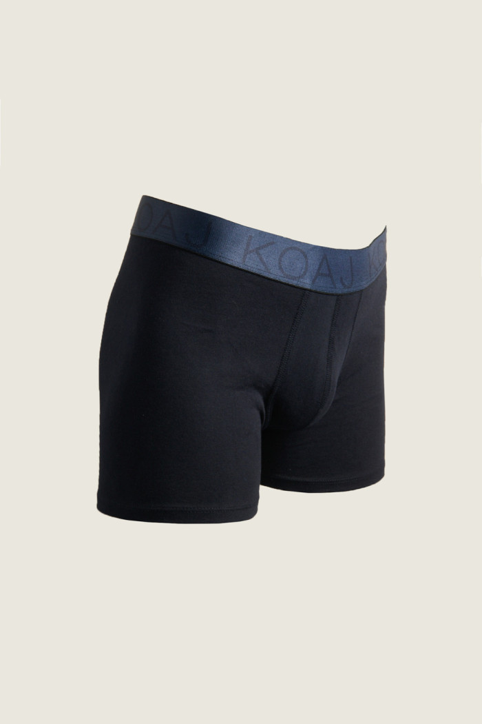 Bóxer en algodón brief-medio azul intenso con ajuste