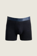 Bóxer azul tipo midway brief-largo con cintura elástica
