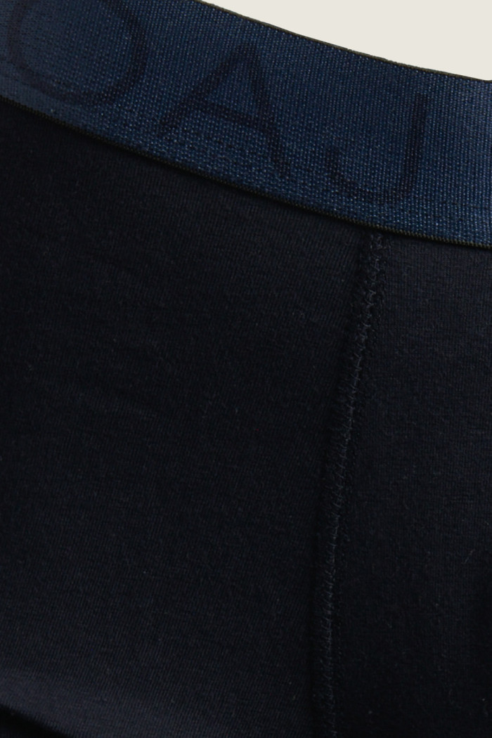 Bóxer azul tipo midway brief-largo con cintura elástica
