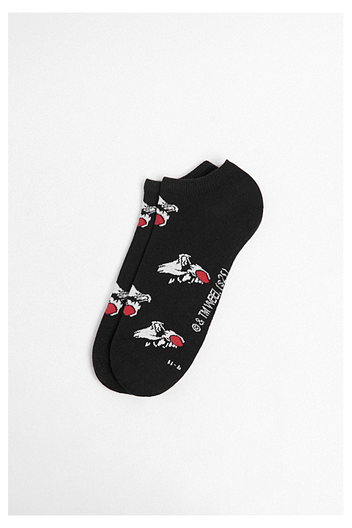 Medias tobilleras negras con diseños de Looney Tunes
