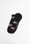 Medias tobilleras negras con diseños de Looney Tunes
