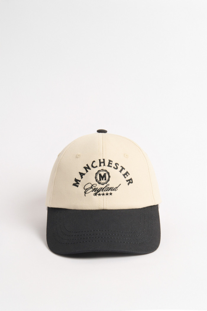 Cachucha beisbolera kaki clara college con visera curva
