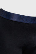 Bóxer midway brief-largo azul con cintura estampada
