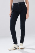 Jean azul intenso jegging infaltables con tiro súper alto
