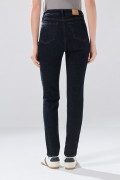 Jean azul intenso jegging infaltables con tiro súper alto
