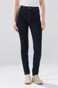 Jean jegging infaltables 5 bolsillos azul con tiro súper alto
